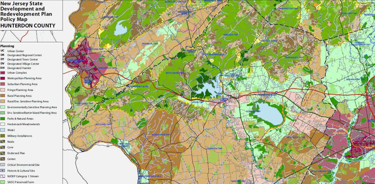 State Plan - No more suburban sprawl in Hunterdon